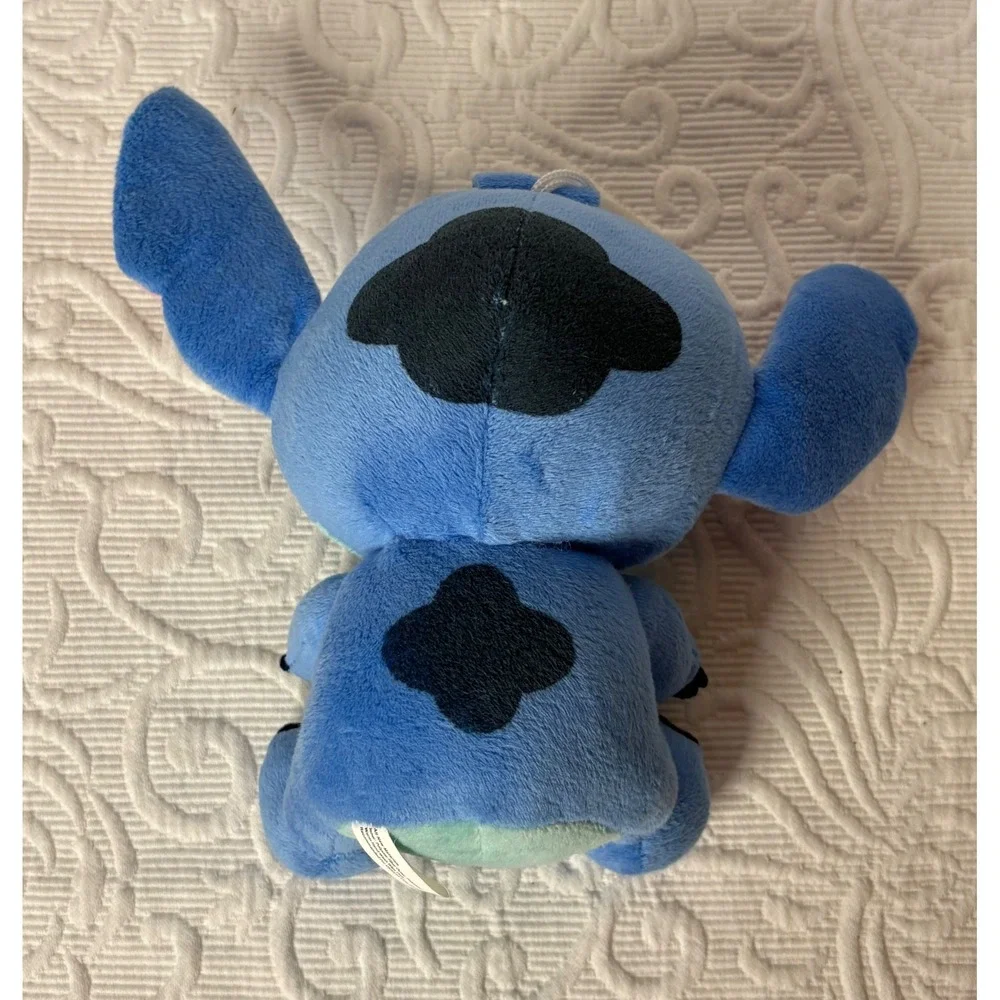 Disney‎ Stitch 8 inch Plush Stuffed Toy Animal Blue With Suction Cup to Hang